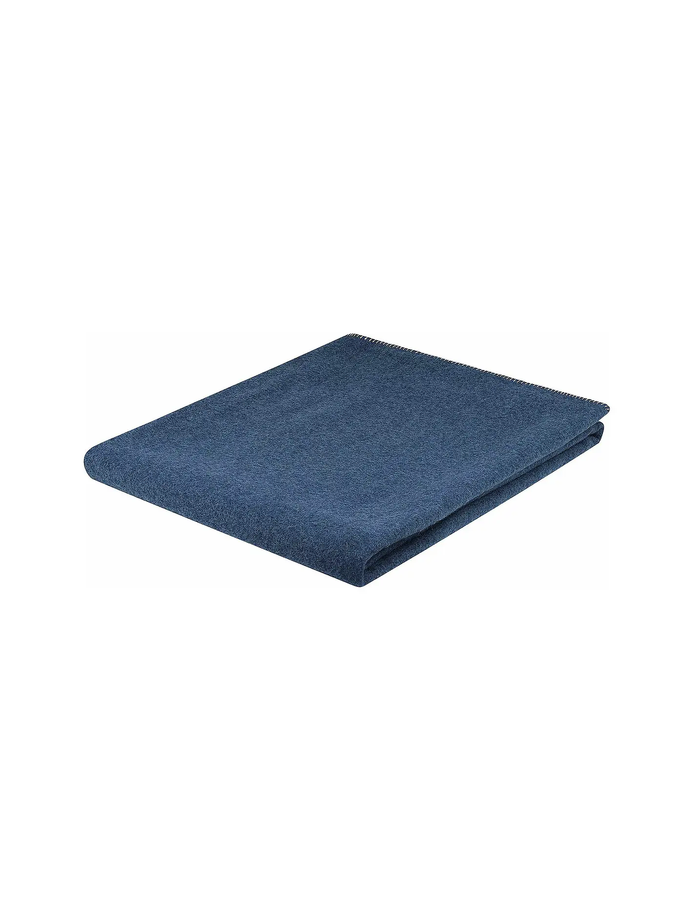STEINER 1888 | Wolldecke - Plaid Alina 145x190cm Crocus | dunkelblau